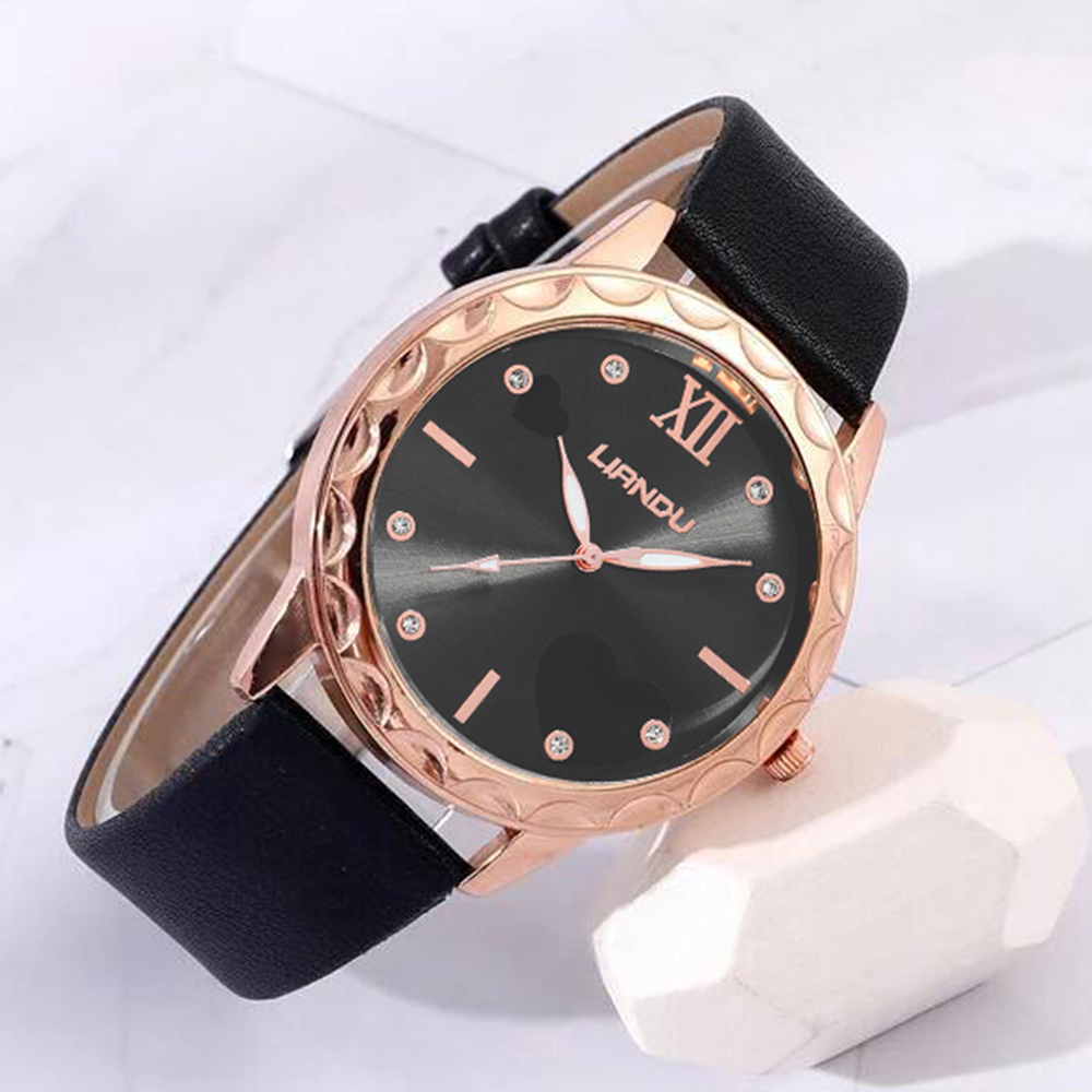 Fashion Solid Color Buckle Quartz Womenu0027s Watches