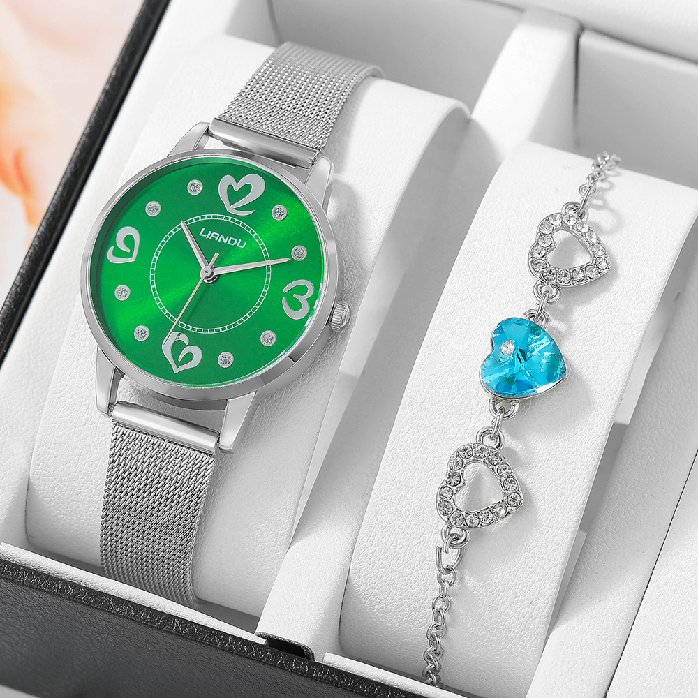 Fashion Heart Shape Buckle Quartz Womenu0027s Watches
