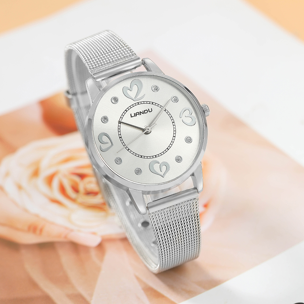 Fashion Heart Shape Buckle Quartz Womenu0027s Watches