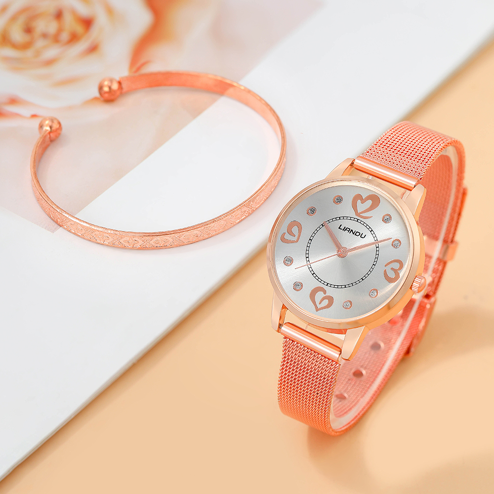 Fashion Heart Shape Buckle Quartz Womenu0027s Watches