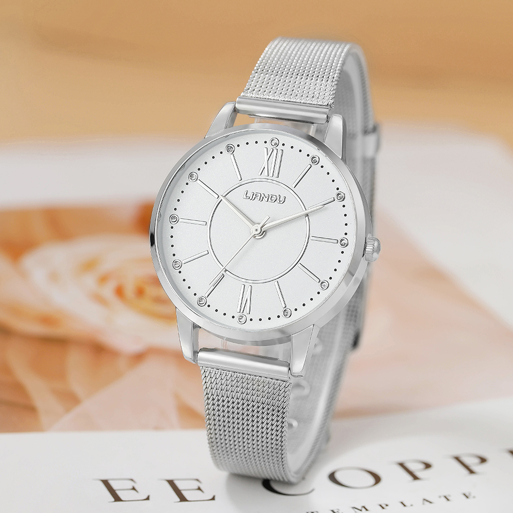 Fashion Solid Color Buckle Quartz Womenu0027s Watches