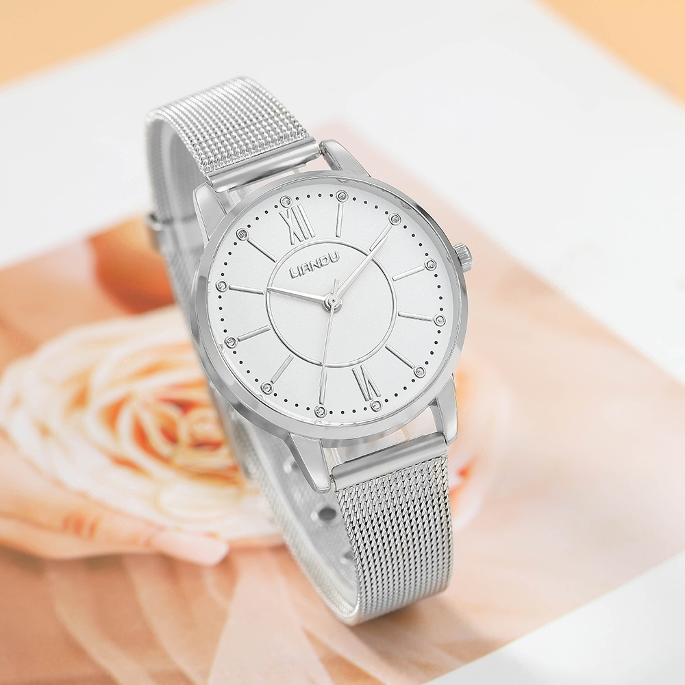 Fashion Solid Color Buckle Quartz Womenu0027s Watches
