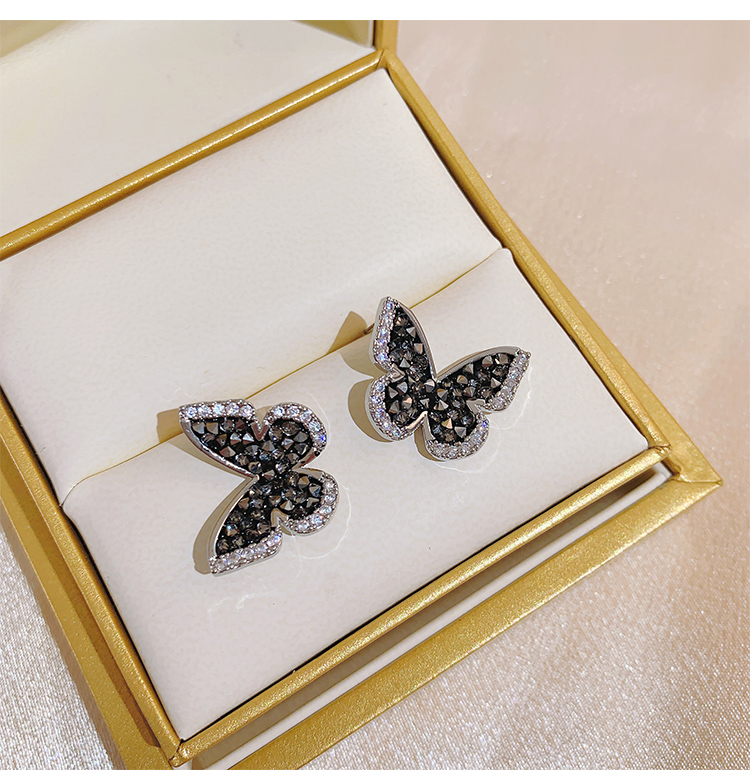 Fashion Butterfly Alloy Rhinestone Womenu0027S Ear Studs 1 Pair