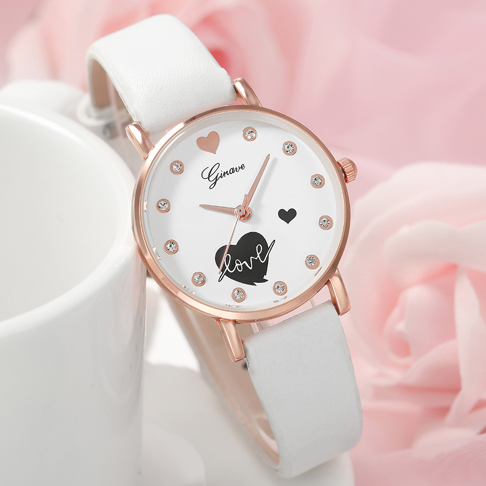 Fashion Heart Shape Buckle Quartz Womenu0027s Watches