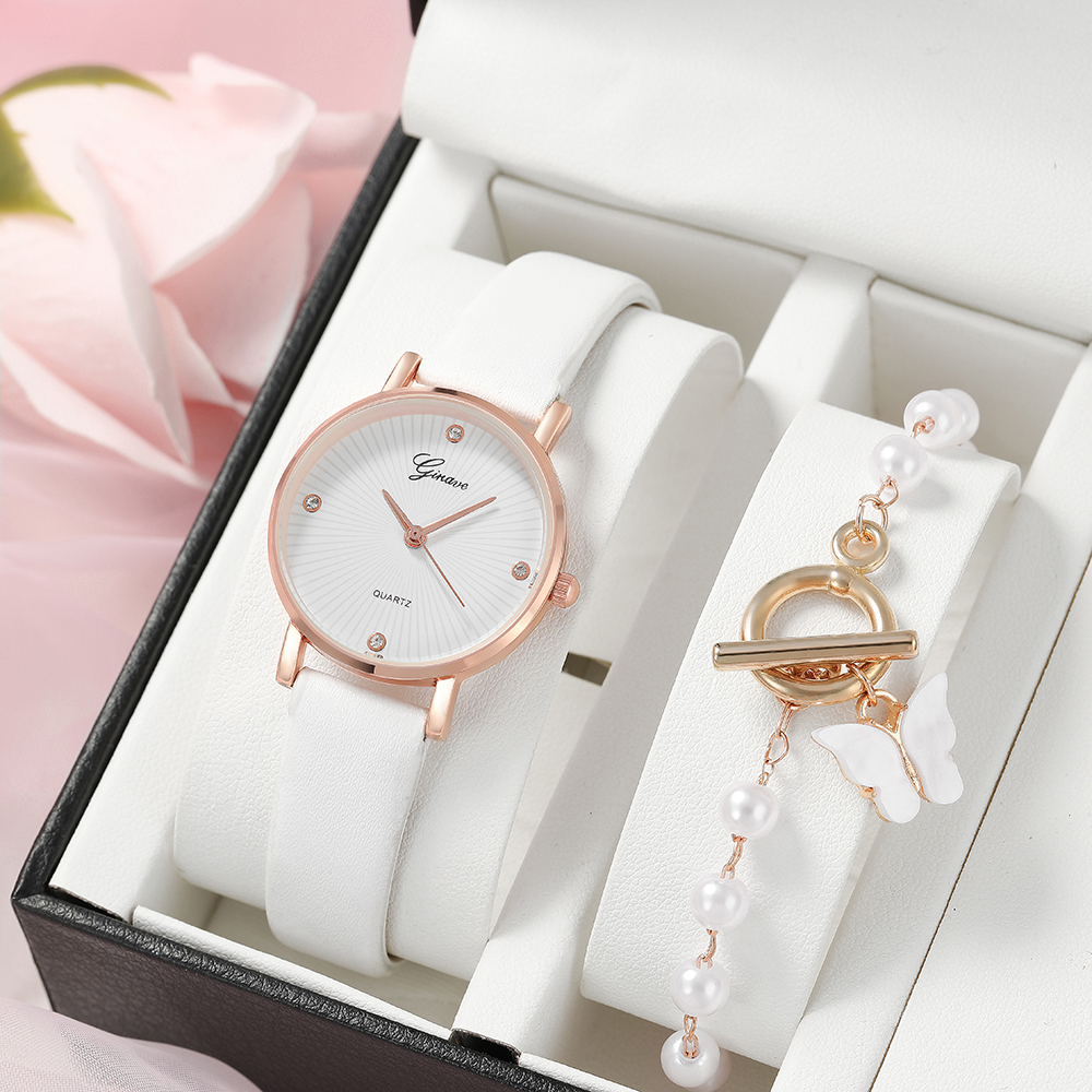 Fashion Solid Color Buckle Quartz Womenu0027s Watches