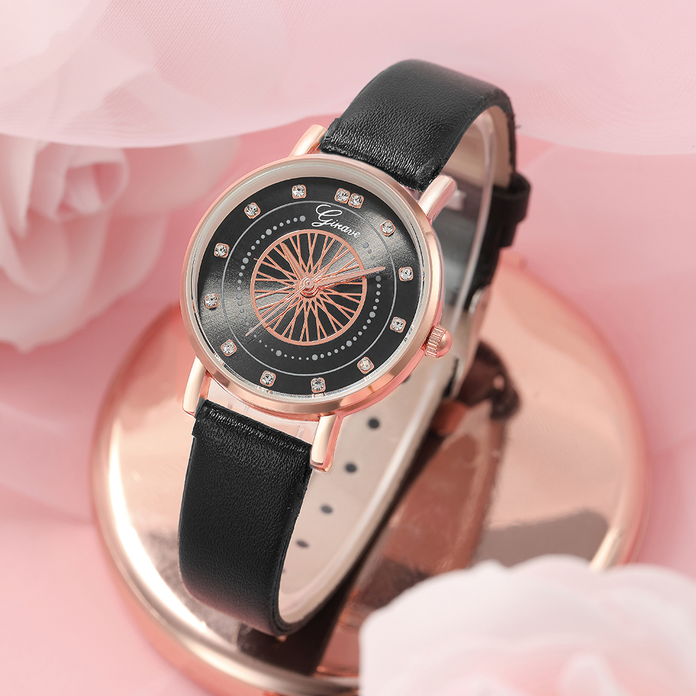 Fashion Round Buckle Quartz Womenu0027s Watches