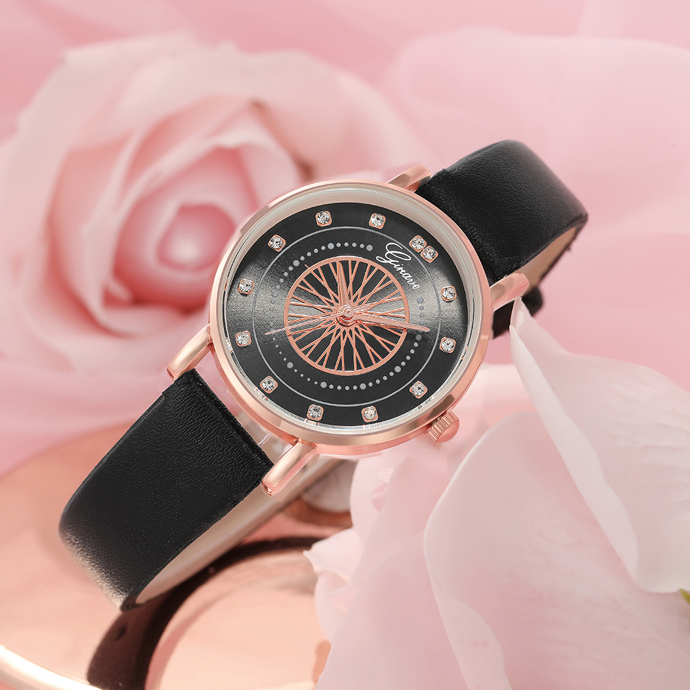 Fashion Round Buckle Quartz Womenu0027s Watches