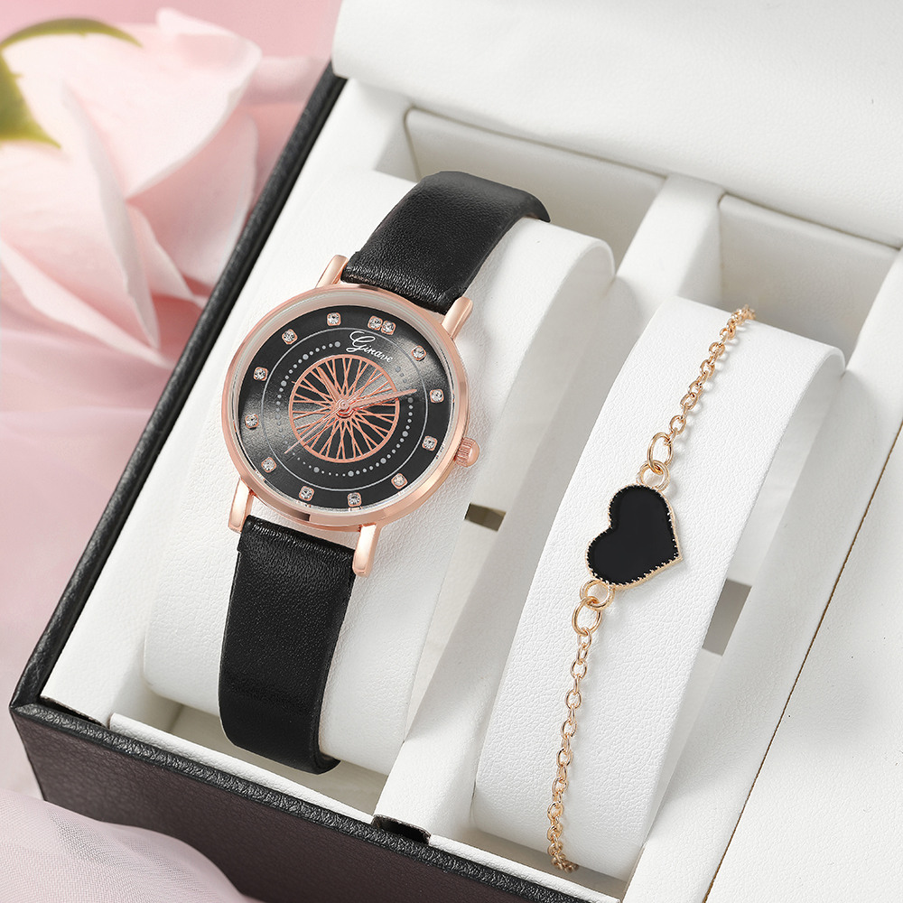 Fashion Round Buckle Quartz Womenu0027s Watches