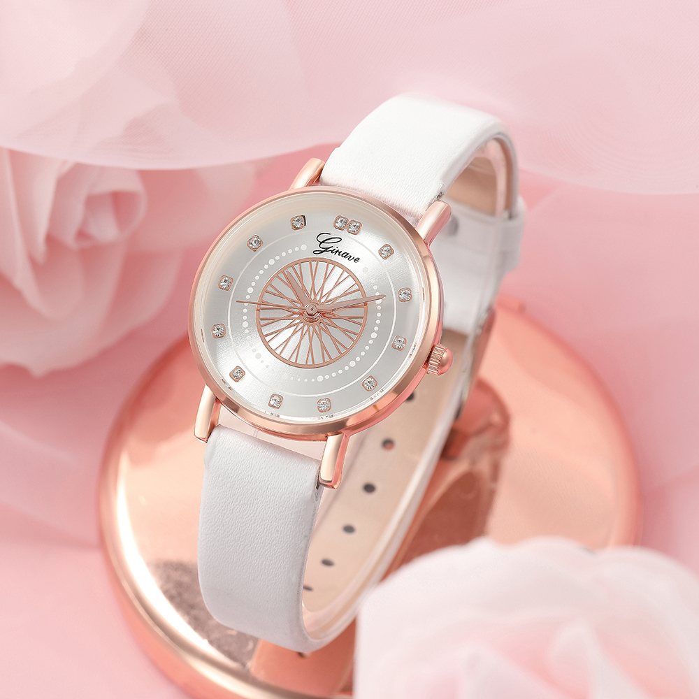 Fashion Round Buckle Quartz Womenu0027s Watches