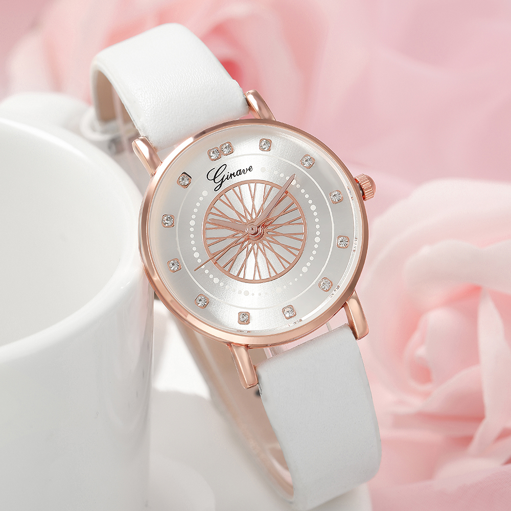 Fashion Round Buckle Quartz Womenu0027s Watches