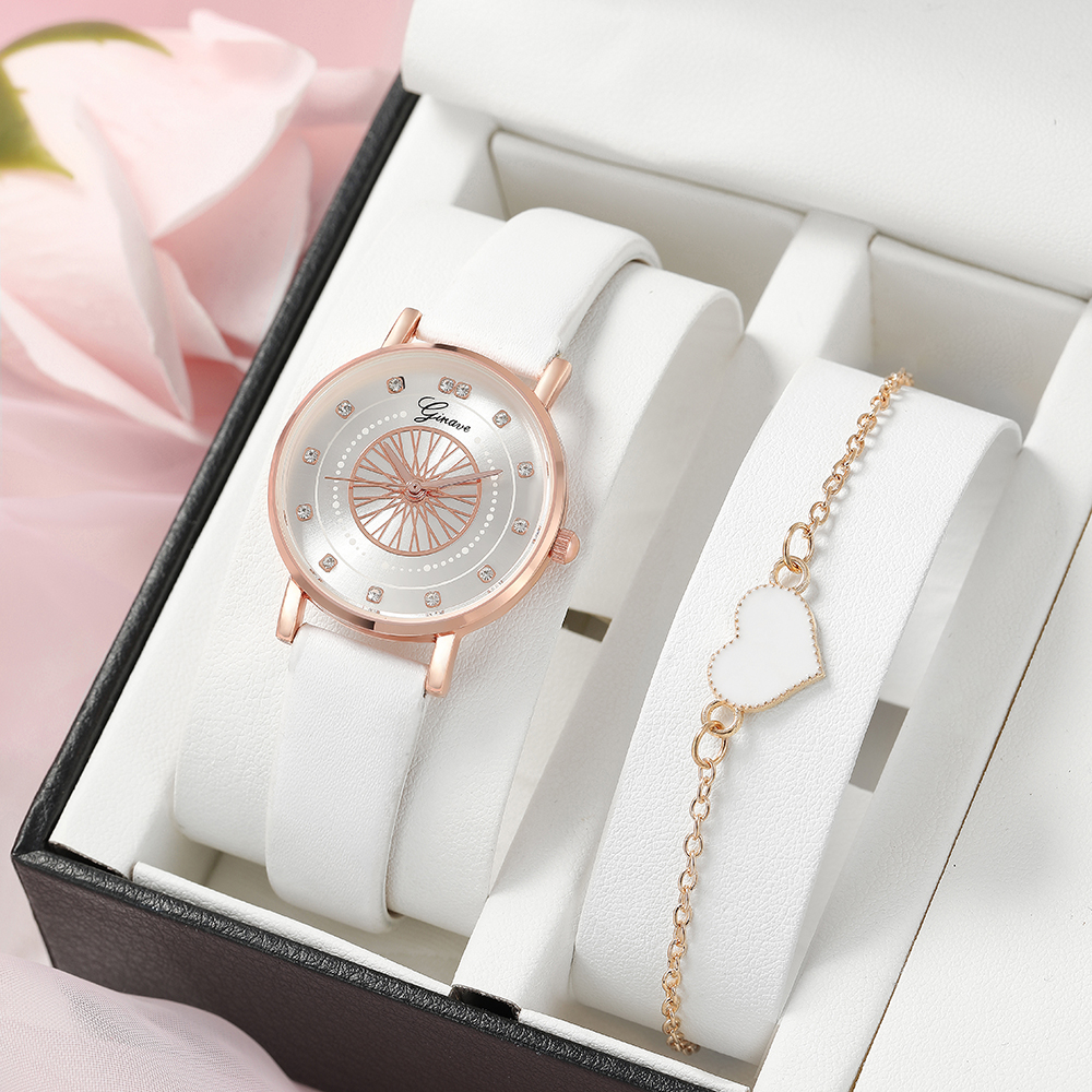 Fashion Round Buckle Quartz Womenu0027s Watches
