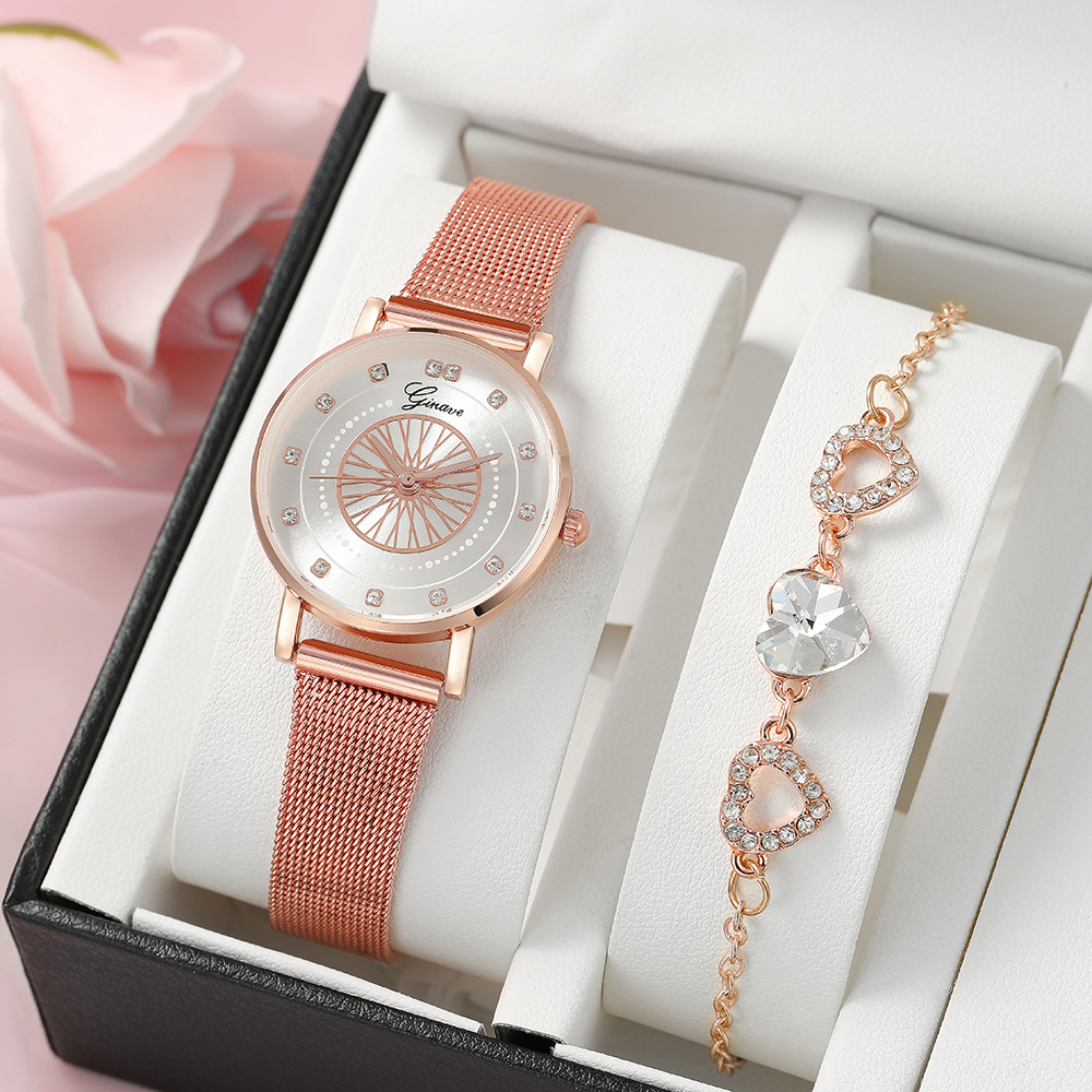 Fashion Round Buckle Quartz Womenu0027s Watches