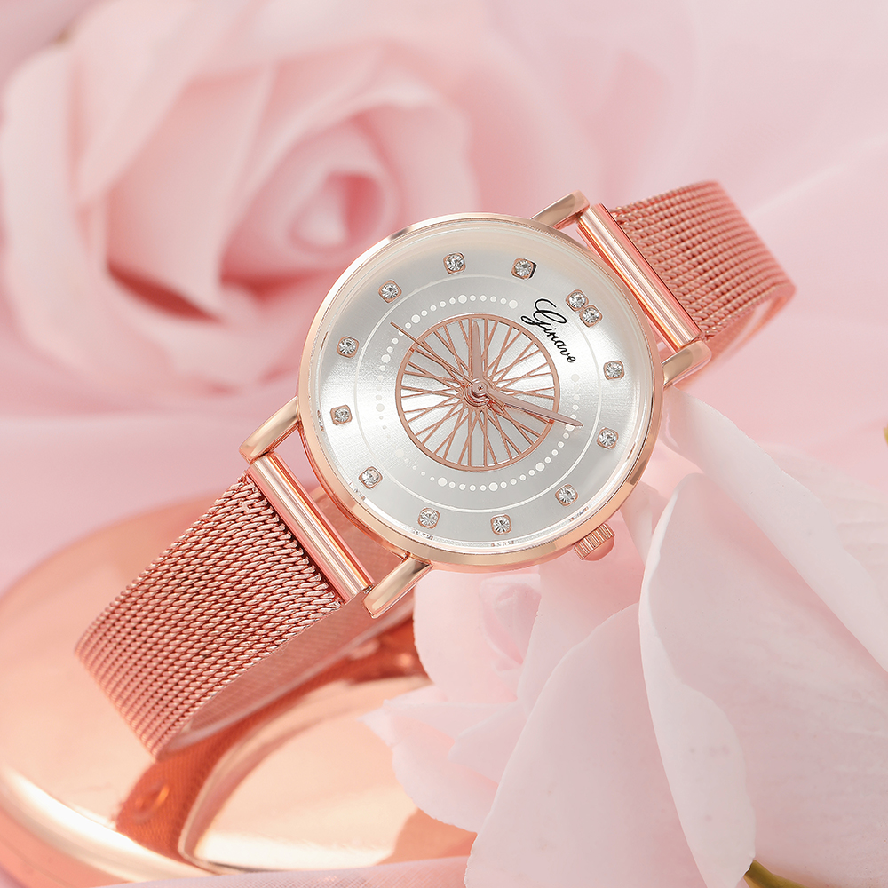 Fashion Round Buckle Quartz Womenu0027s Watches