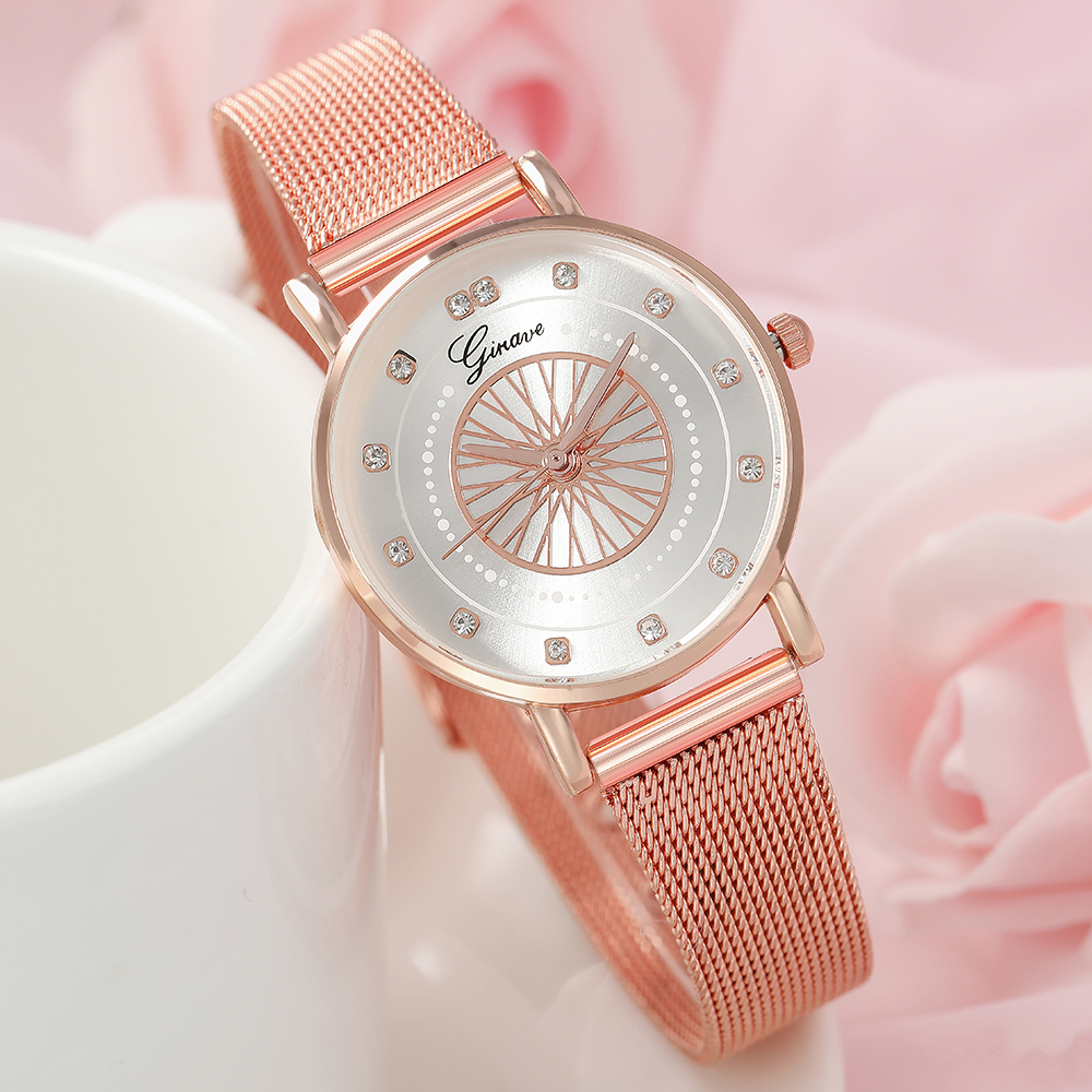 Fashion Round Buckle Quartz Womenu0027s Watches