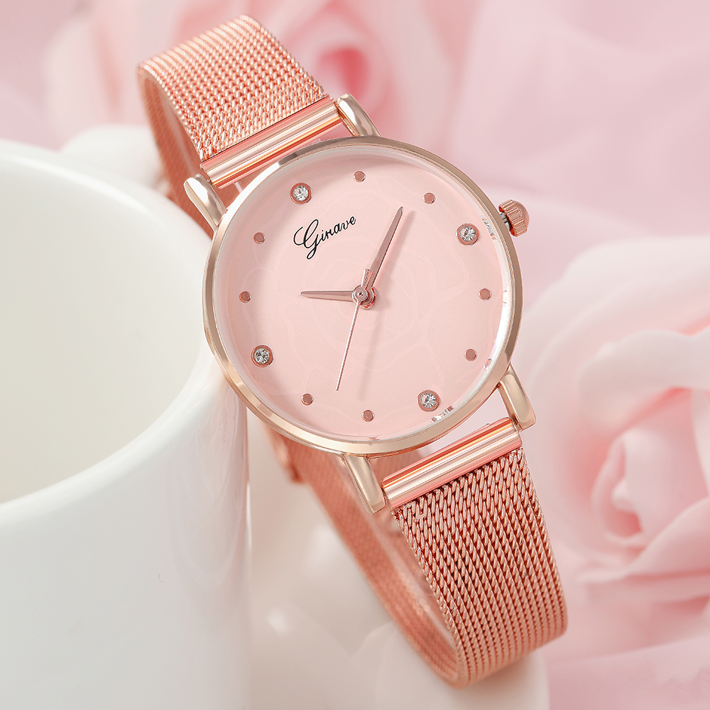 Fashion Solid Color Buckle Quartz Womenu0027s Watches
