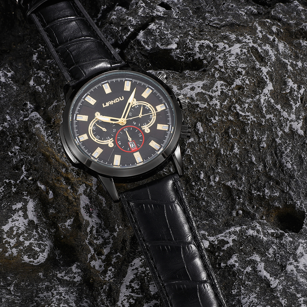 Fashion Round Buckle Quartz Menu0027s Watches