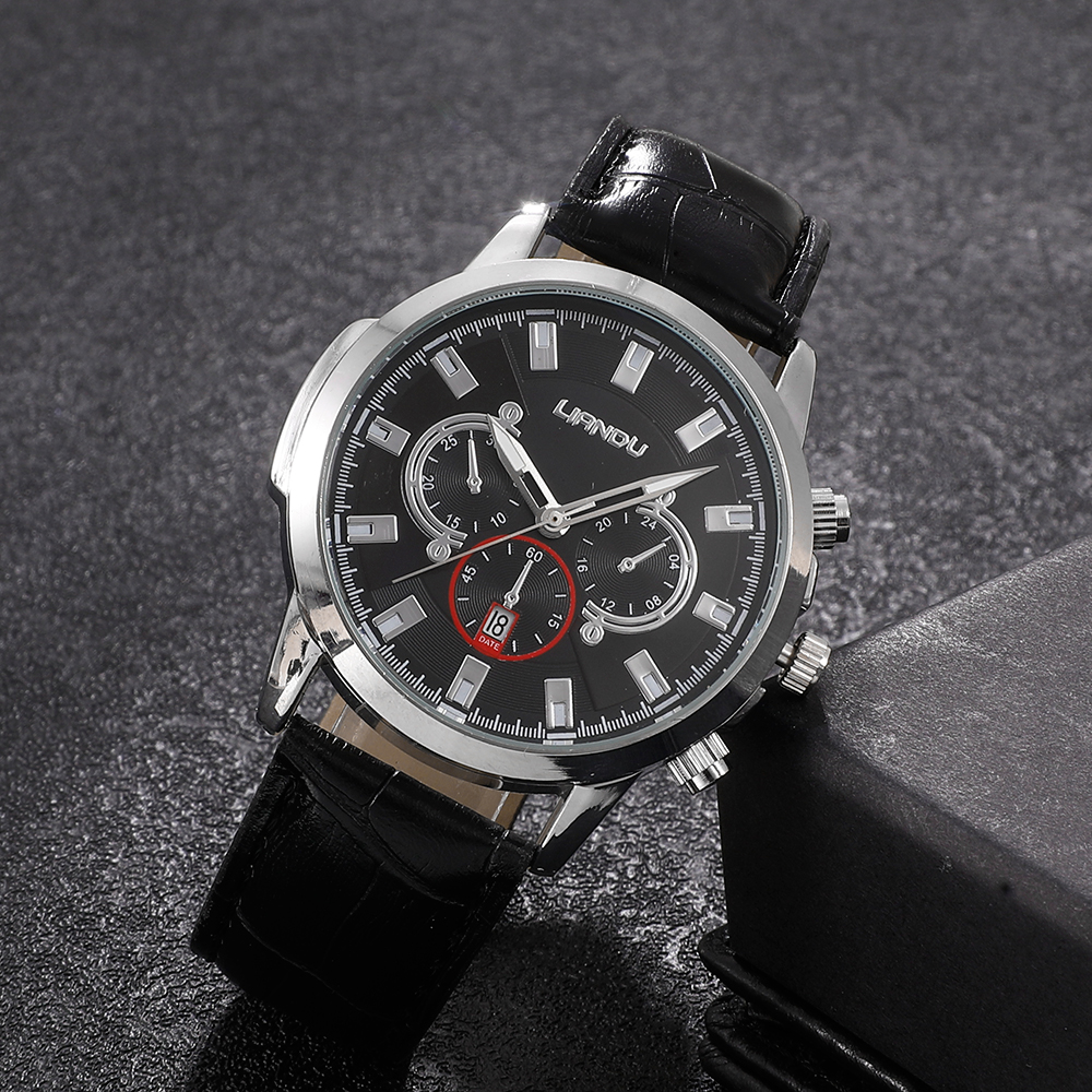 Fashion Round Buckle Quartz Menu0027s Watches