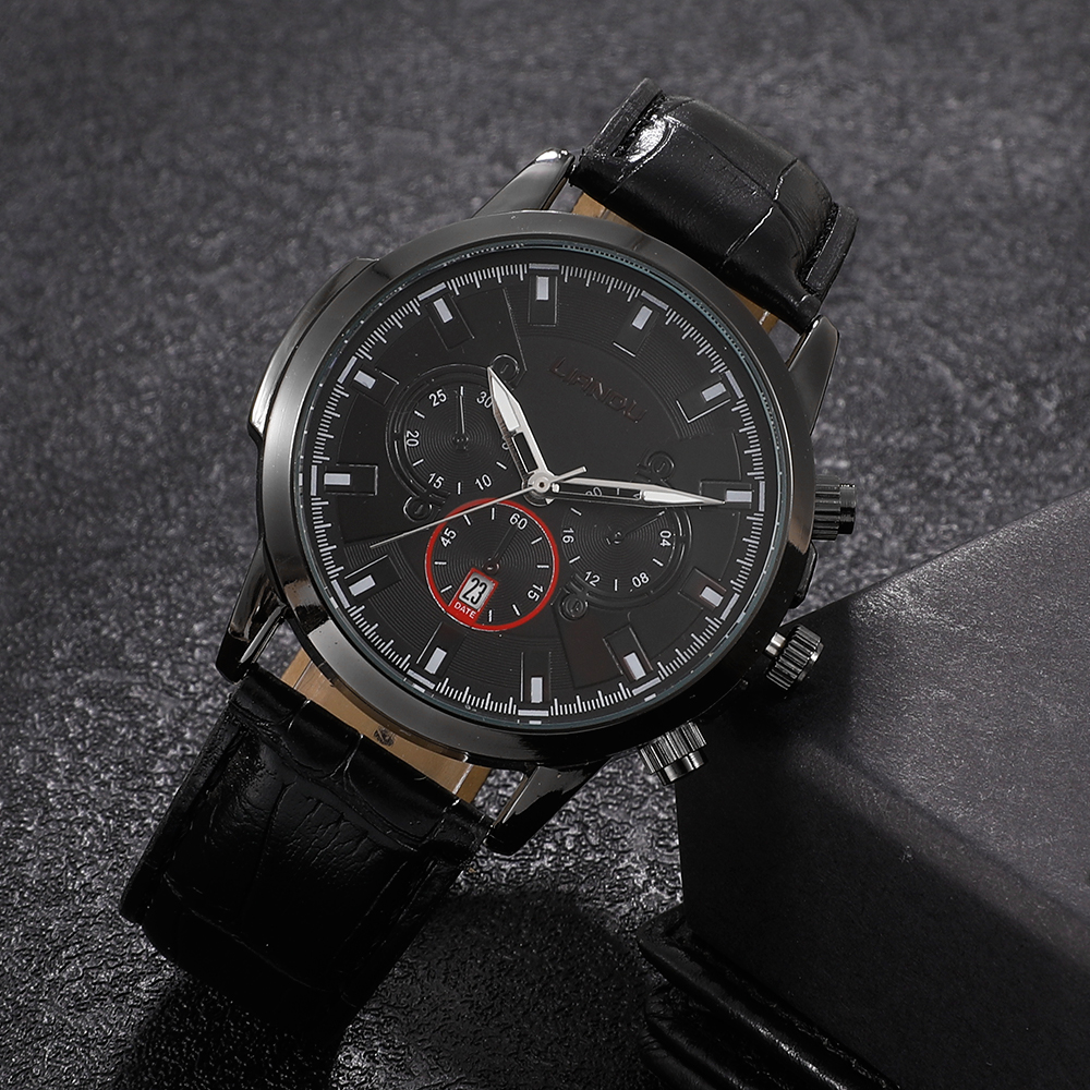 Fashion Round Buckle Quartz Menu0027s Watches