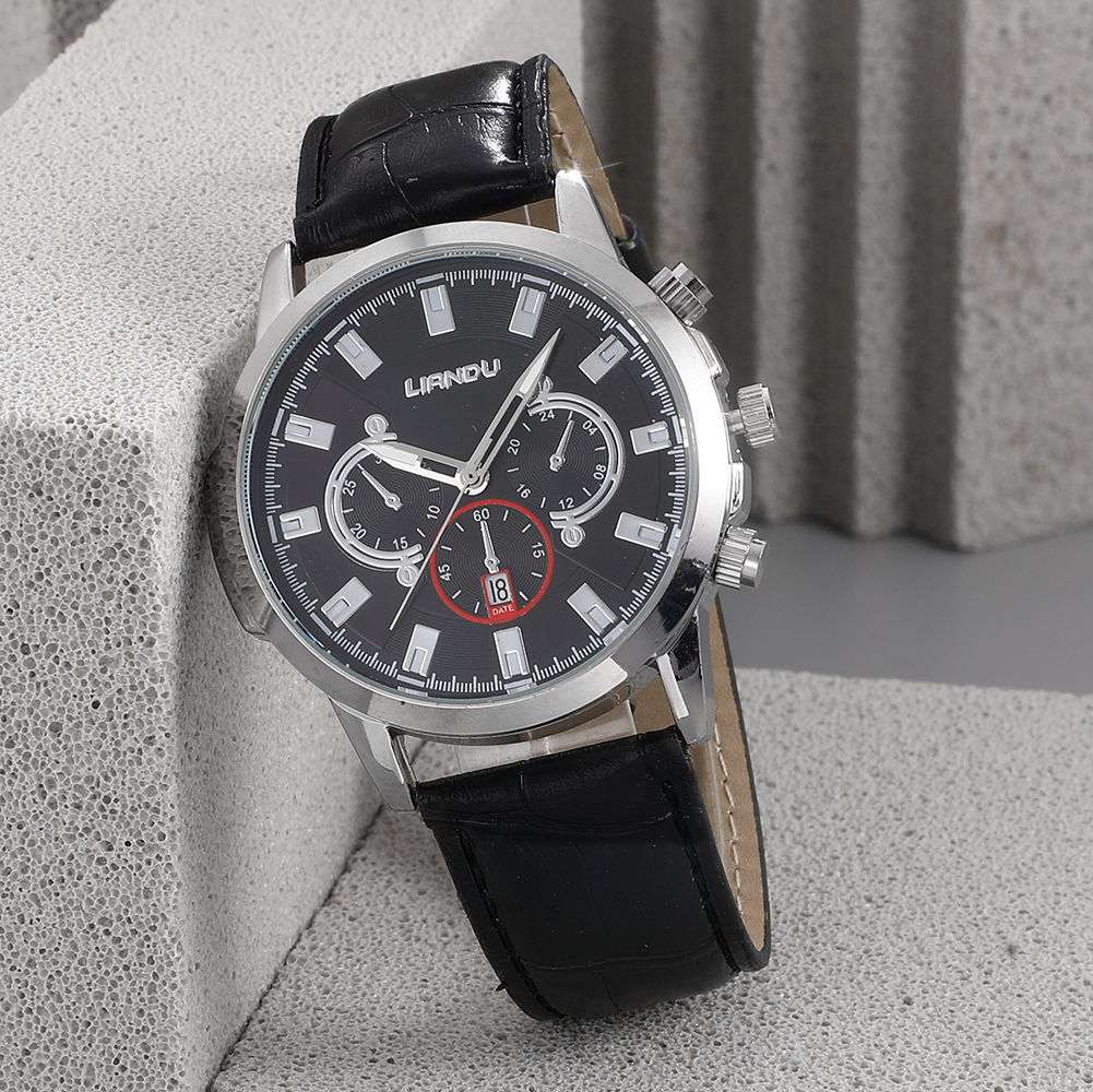 Fashion Round Buckle Quartz Menu0027s Watches