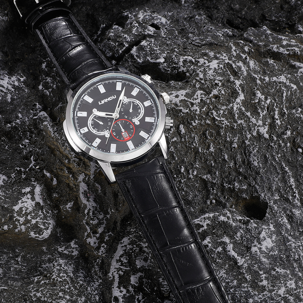 Fashion Round Buckle Quartz Menu0027s Watches