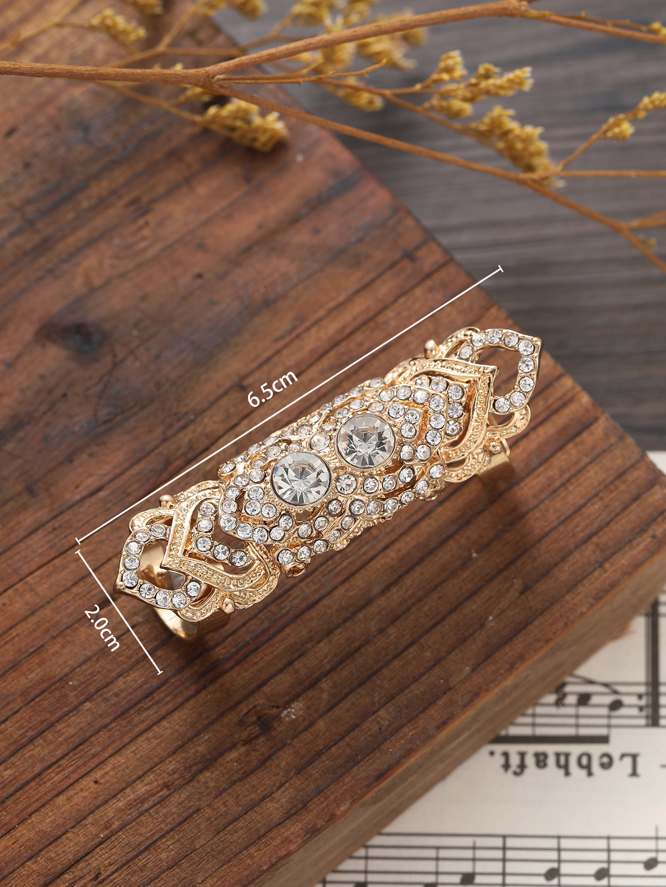 Baroque Style Geometric Alloy Plating Rhinestones Womenu0027S Rings