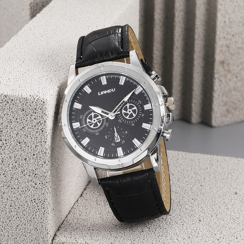 Fashion Round Buckle Quartz Menu0027s Watches