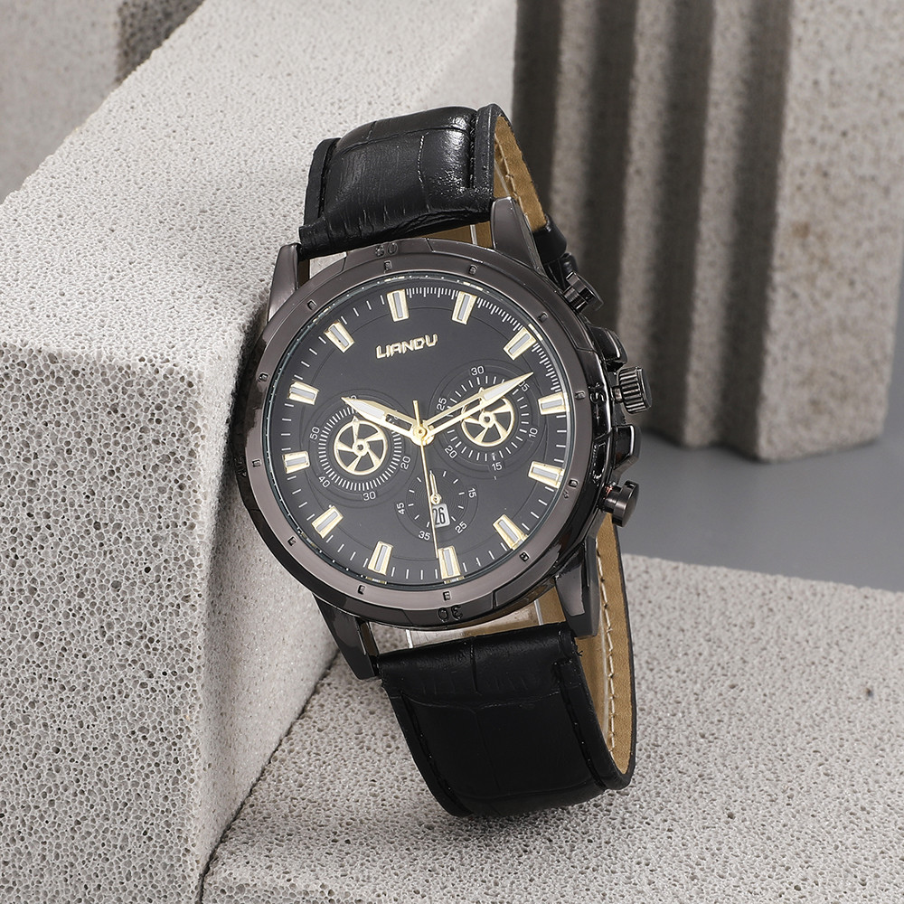 Fashion Round Buckle Quartz Menu0027s Watches