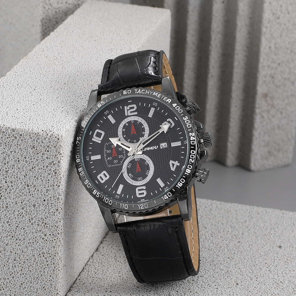 Fashion Round Buckle Quartz Menu0027s Watches