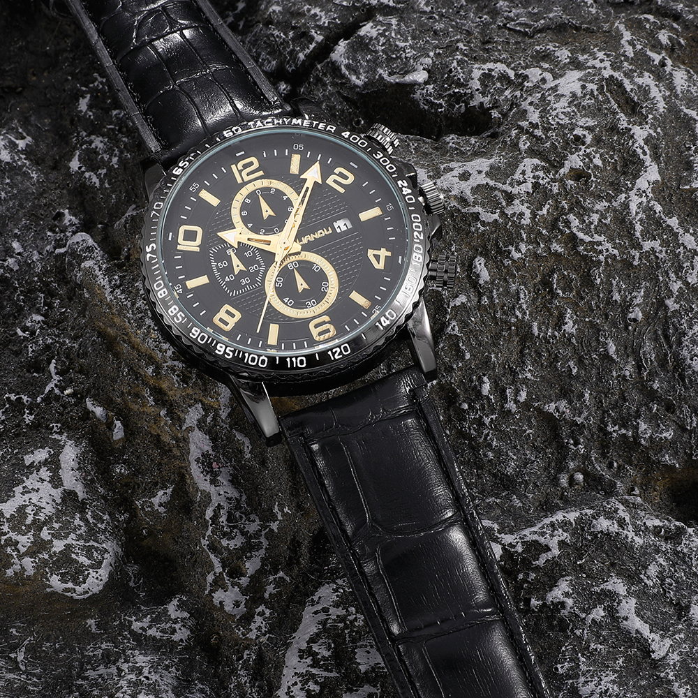 Fashion Round Buckle Quartz Menu0027s Watches