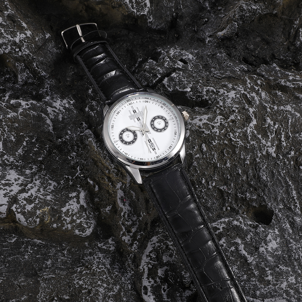Fashion Solid Color Buckle Quartz Menu0027s Watches