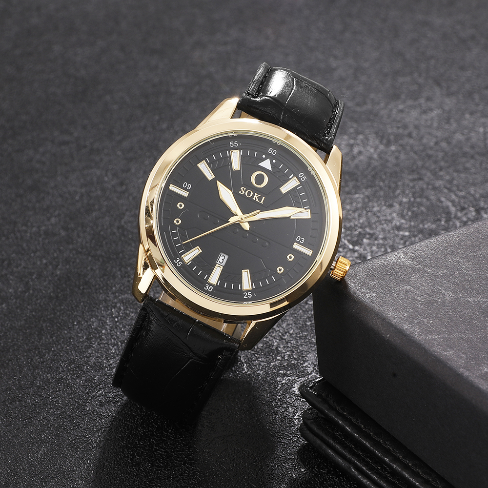 Fashion Solid Color Buckle Quartz Menu0027s Watches