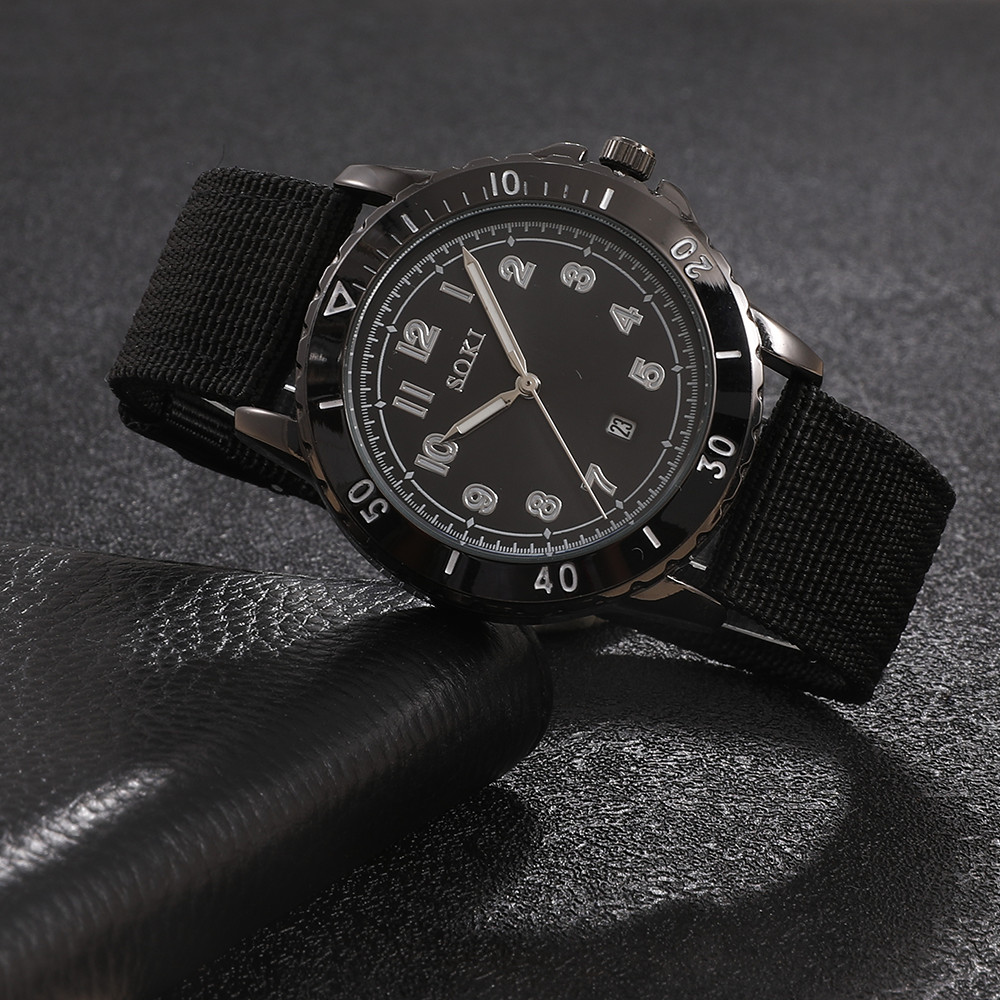 Fashion Solid Color Buckle Quartz Menu0027s Watches