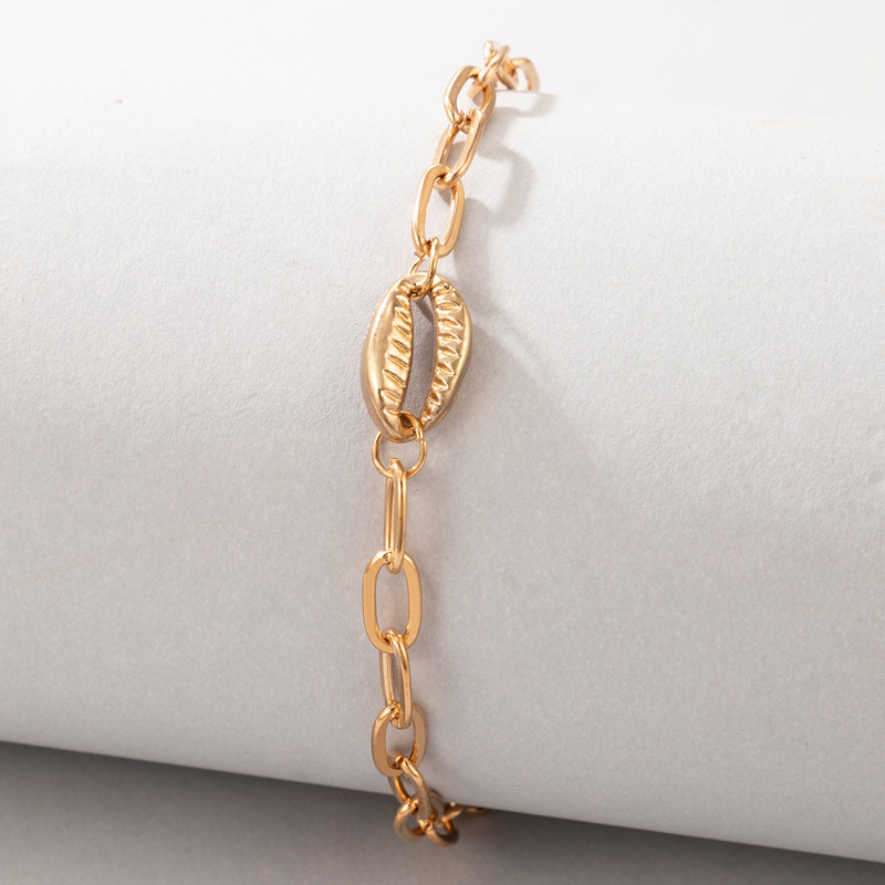 Simple Style Shell Alloy Unisex Anklet 1 Piece