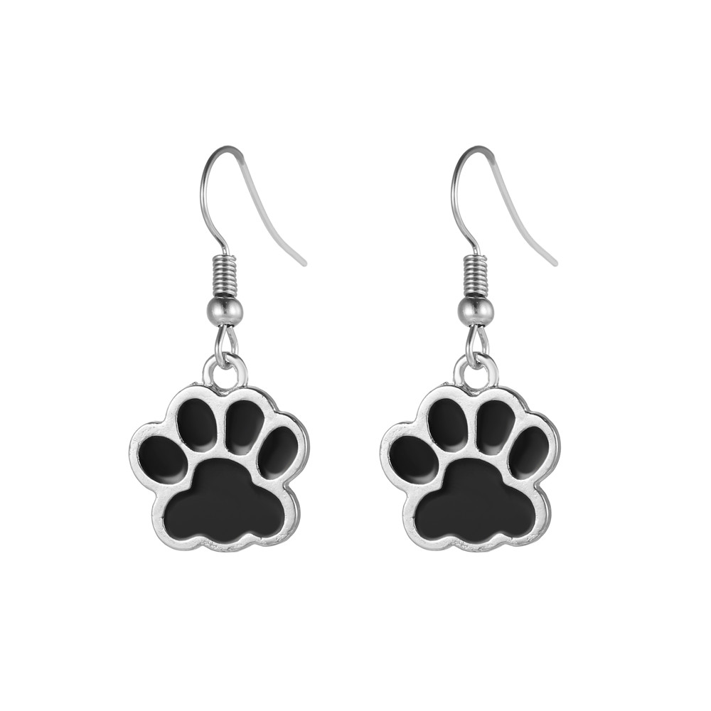 Fashion Paw Print Alloy Womenu0027S Drop Earrings 1 Pair