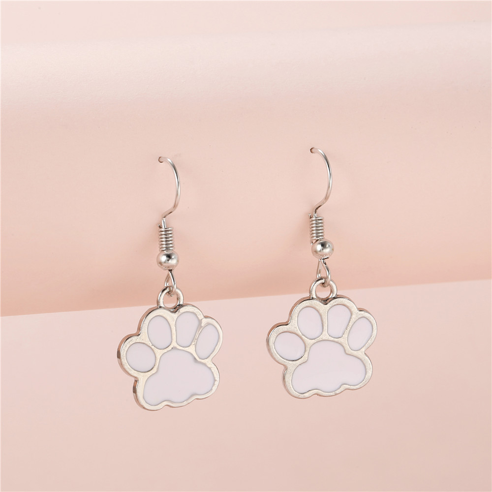 Fashion Paw Print Alloy Womenu0027S Drop Earrings 1 Pair