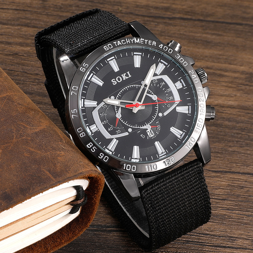 Fashion Round Buckle Quartz Menu0027s Watches