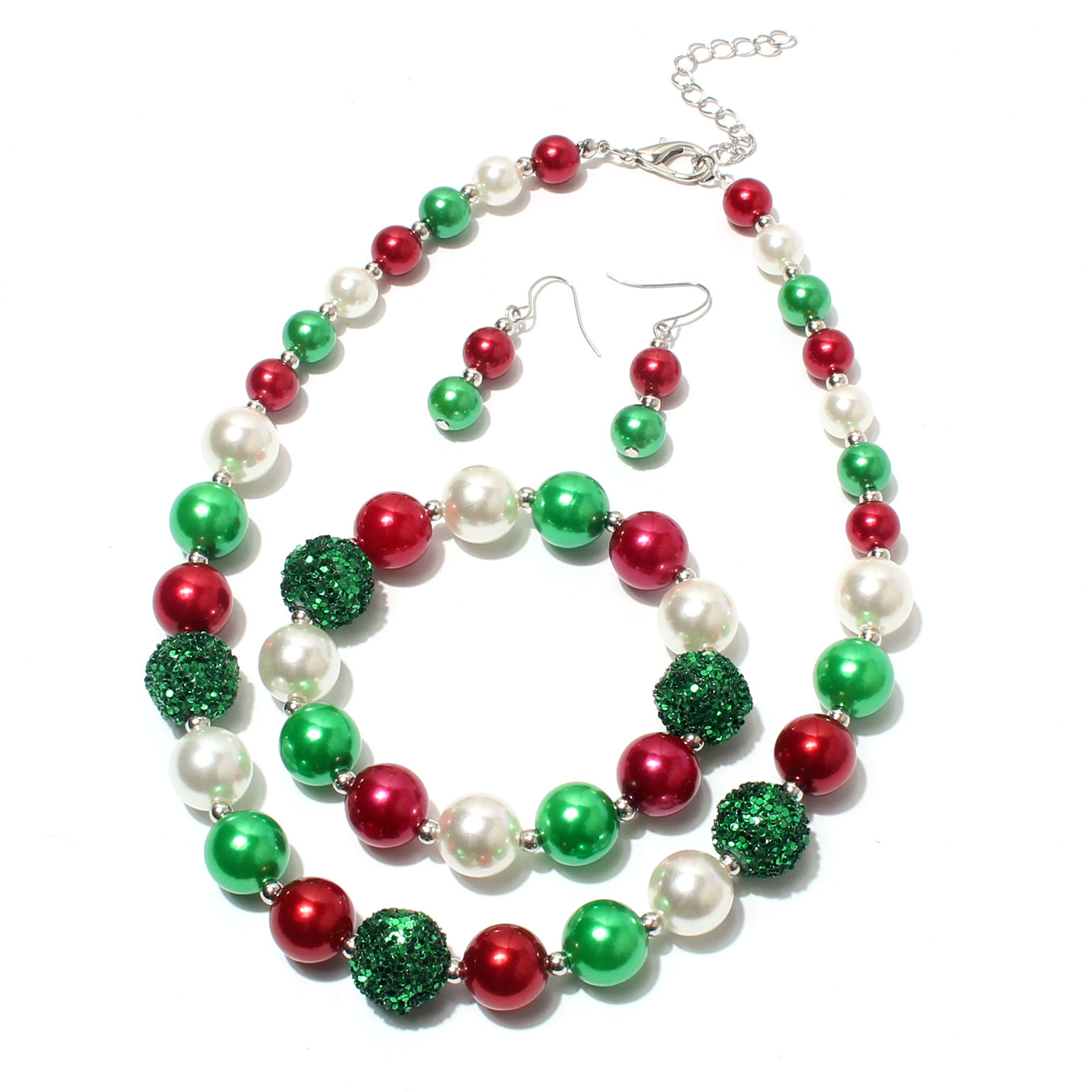 Fashion Multicolor Alloy Beaded Womenu0027S Necklace 1 Set