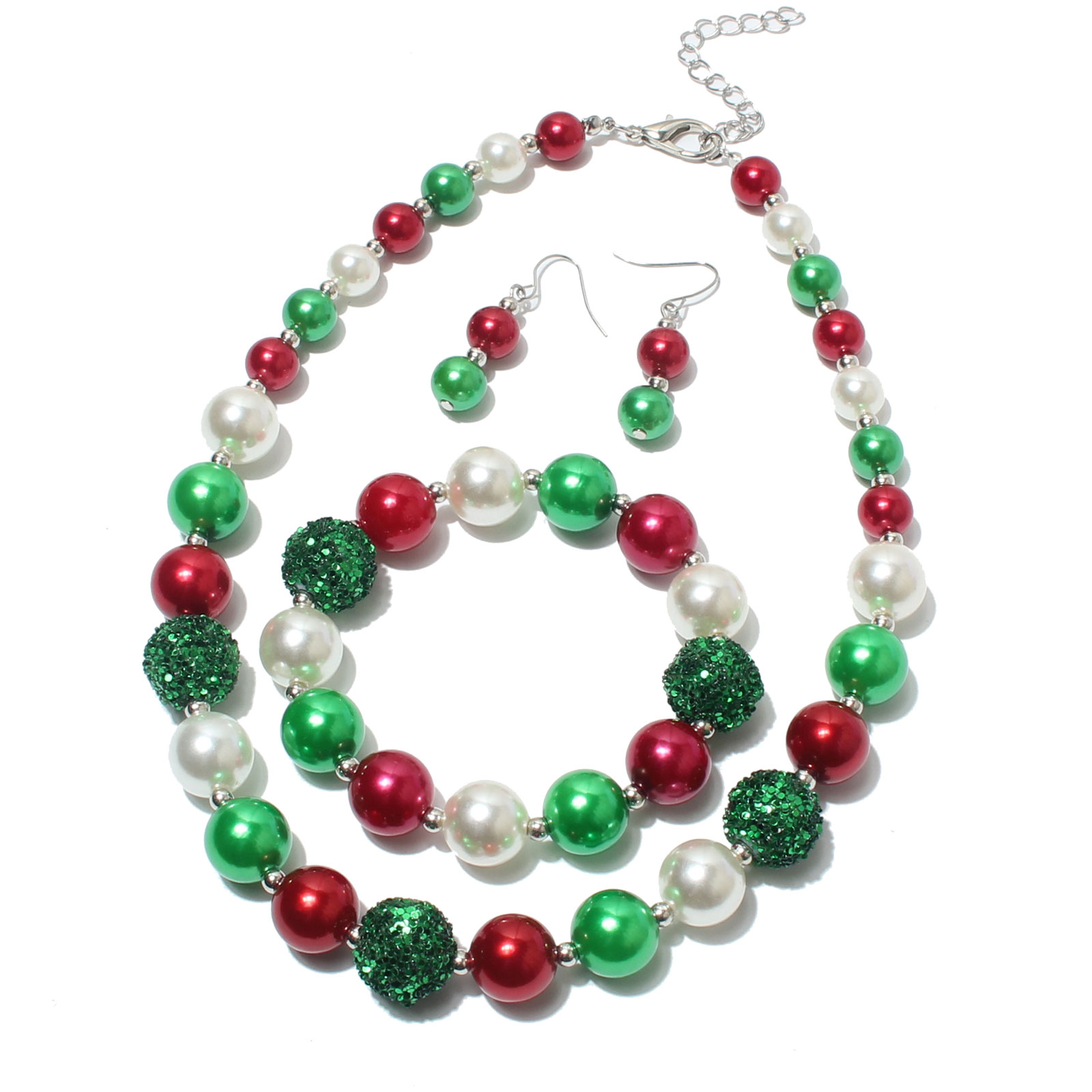 Fashion Multicolor Alloy Beaded Womenu0027S Necklace 1 Set