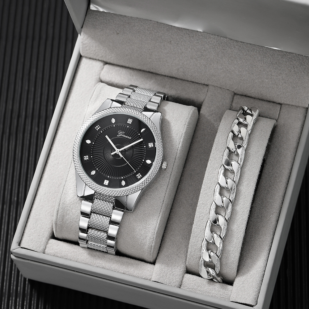 Fashion Solid Color Double Side Snaps Quartz Menu0027s Watches