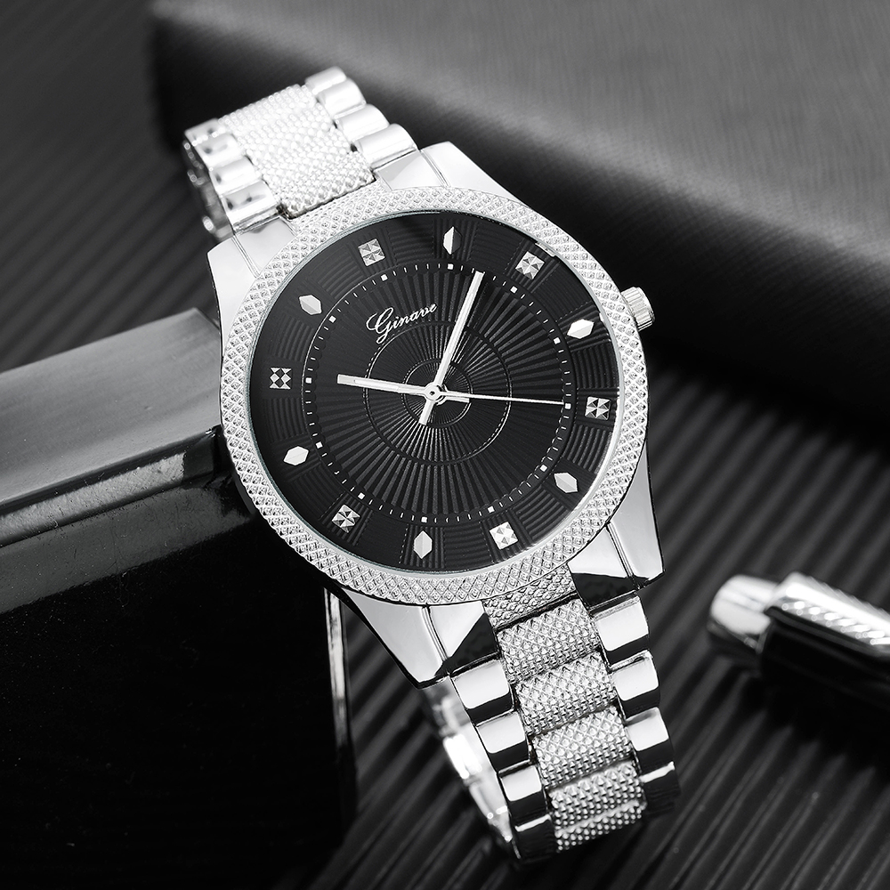 Fashion Solid Color Double Side Snaps Quartz Menu0027s Watches