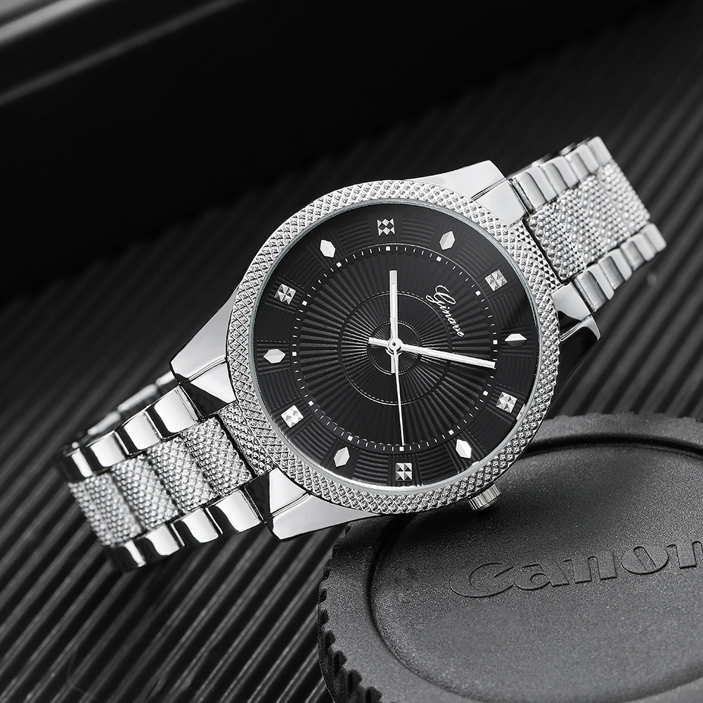 Fashion Solid Color Double Side Snaps Quartz Menu0027s Watches