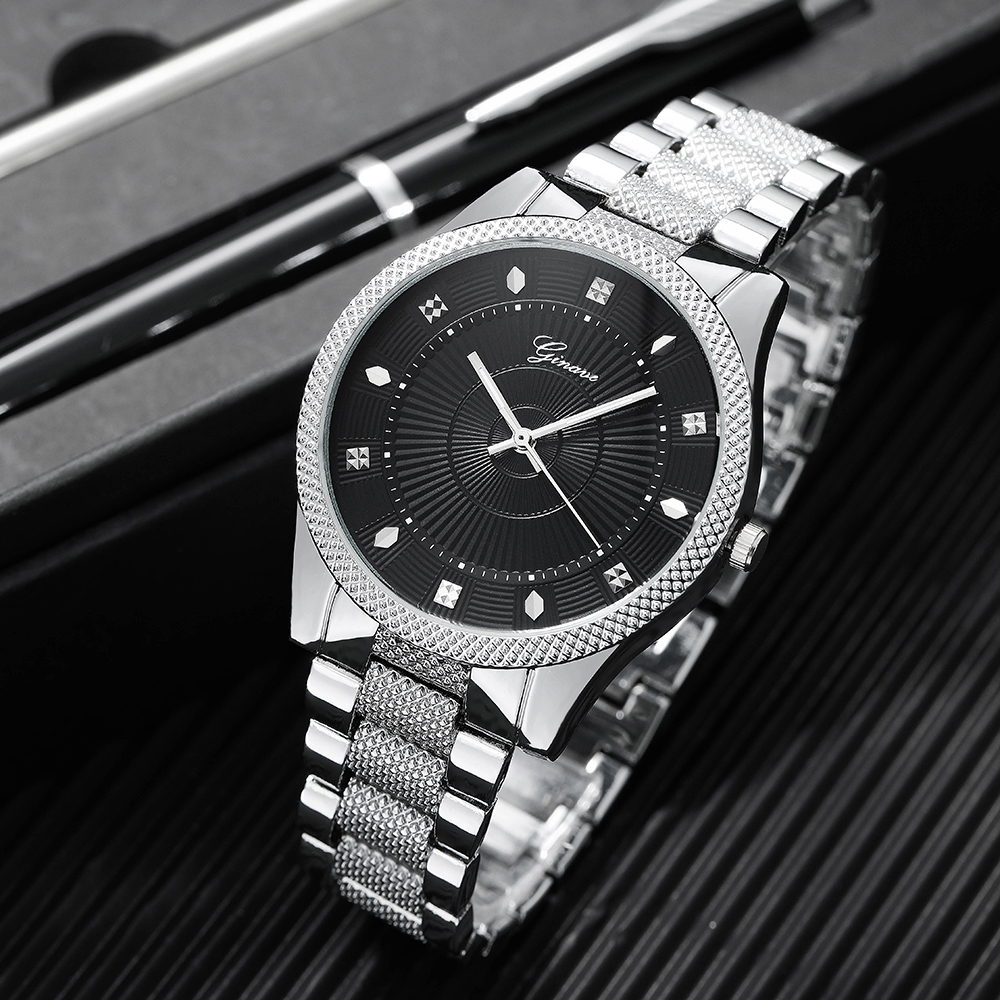Fashion Solid Color Double Side Snaps Quartz Menu0027s Watches