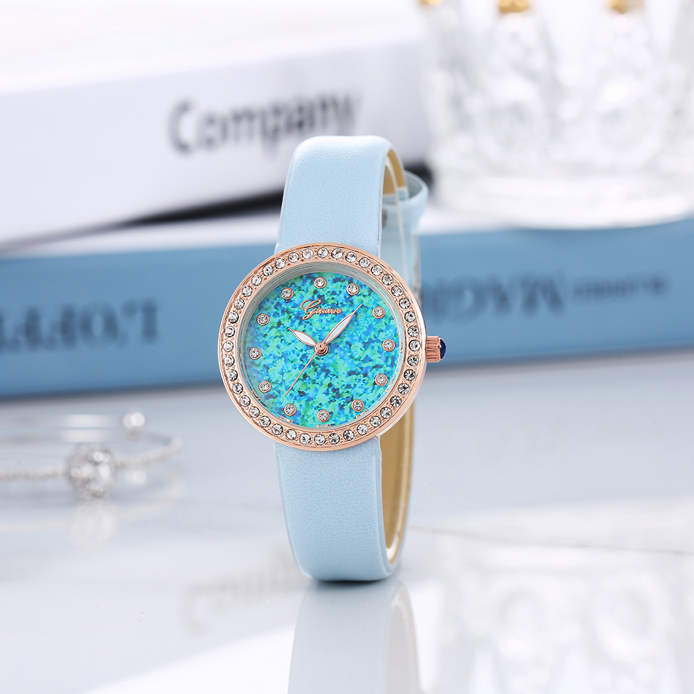 Fashion Solid Color Buckle Quartz Womenu0027s Watches
