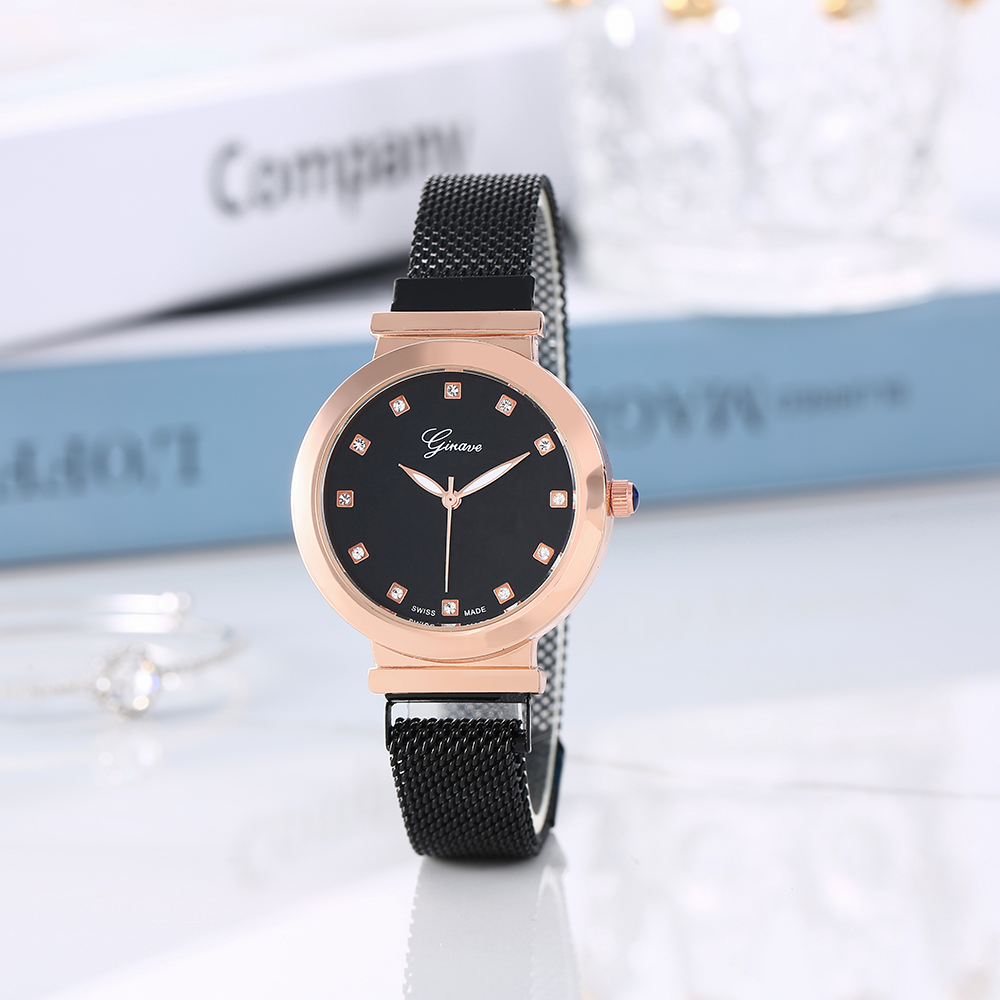 Fashion Solid Color Magnet Buckle Quartz Womenu0027s Watches