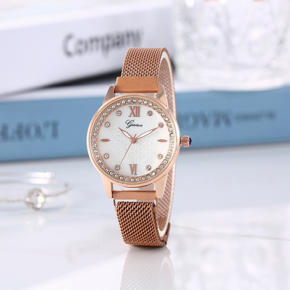 Fashion Solid Color Magnet Buckle Quartz Womenu0027s Watches