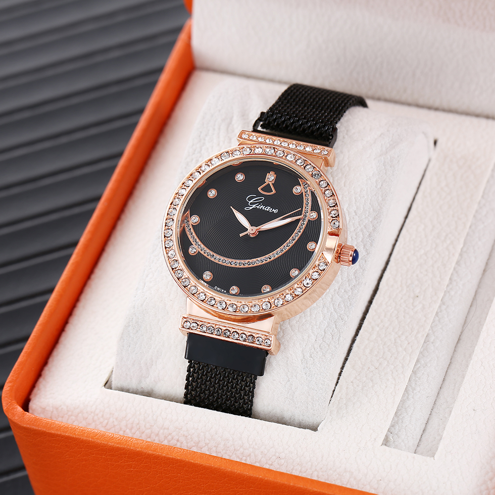 Fashion Solid Color Magnet Buckle Quartz Womenu0027s Watches
