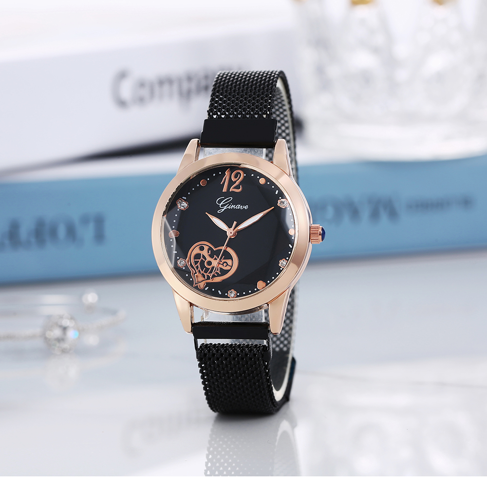 Fashion Solid Color Magnet Buckle Quartz Womenu0027s Watches