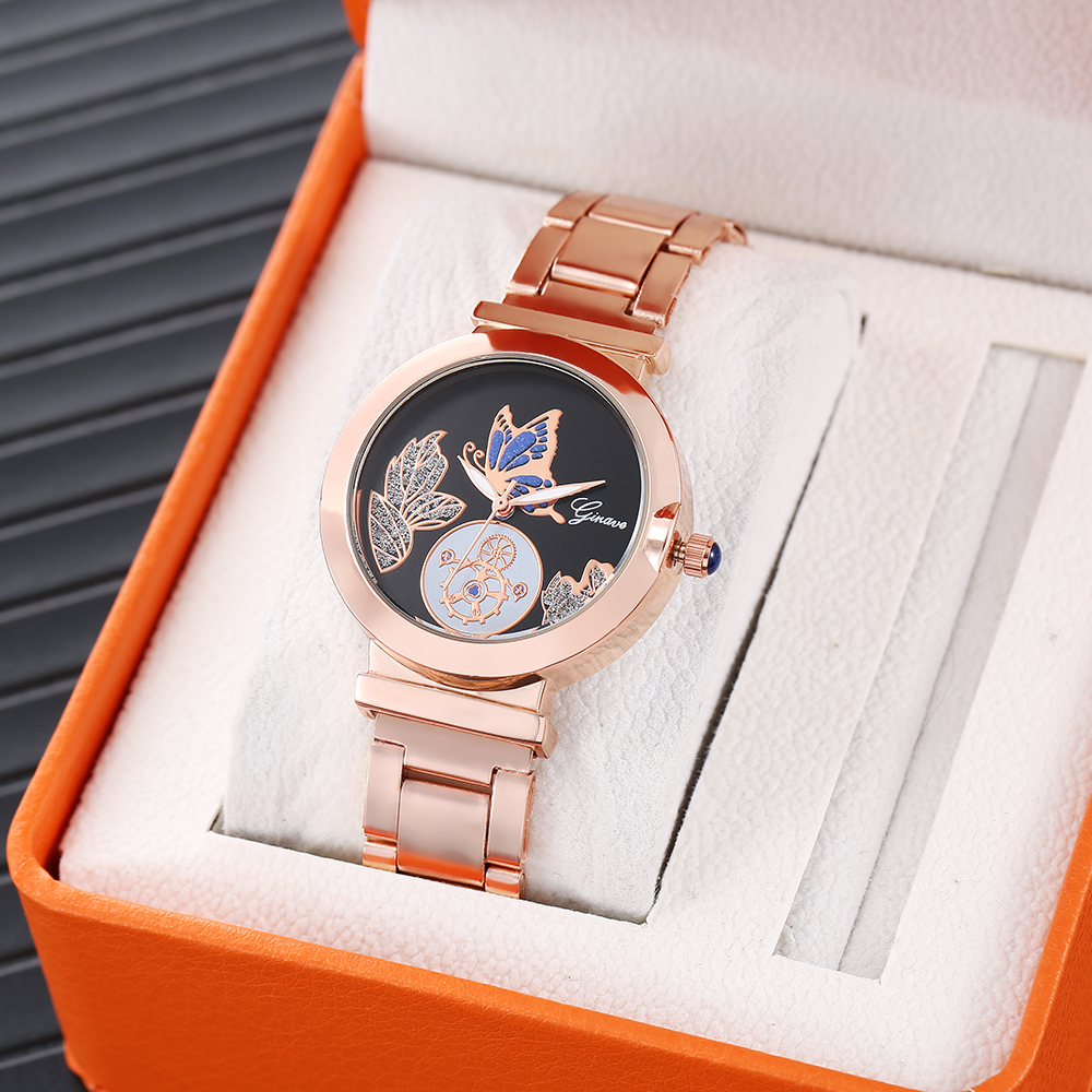 Fashion Butterfly Single Folding Buckle Quartz Womenu0027s Watches