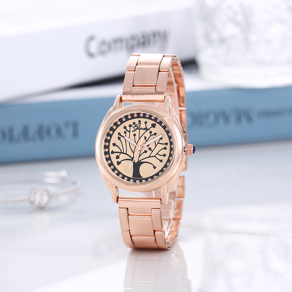 Fashion Tree Folding Buckle Magnet Buckle Quartz Womenu0027s Watches