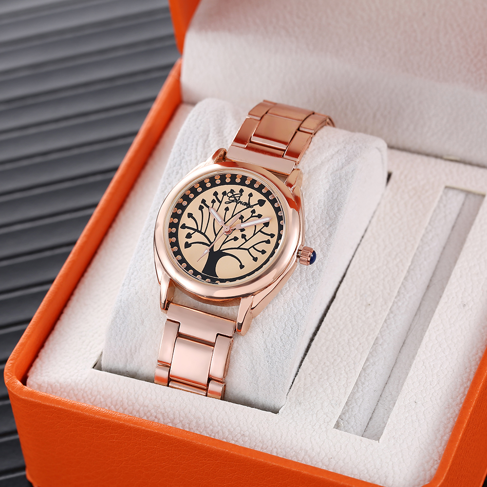 Fashion Tree Folding Buckle Magnet Buckle Quartz Womenu0027s Watches